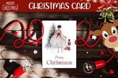 Christmas Greeting Card, Christmas Ballerina Greeting Card Product Image 1