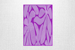 Abstract Purple Floral Embroidery Design Product Image 1