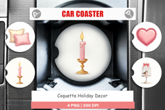 Coquette Holiday Decor Car Coaster Product Image 1