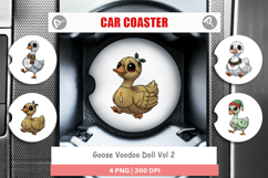 Goose Voodoo Doll Car Coaster Product Image 1