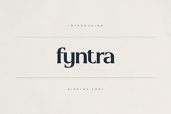 Fyntra Modern Elegant Display Font Product Image 1