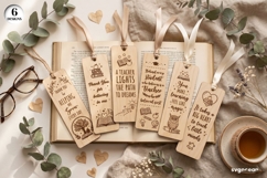 Teacher Bookmarks Laser Cut Bundle | Glowforge | SVG Product Image 1