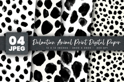 Dalmatian Animal Print Digital Paper Product Image 1