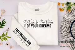 Believe in the power of your dreams Sleeve SVG Product Image 1