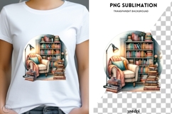 Book nook png design for T-shirts Product Image 1