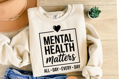 Mental Health Matters Svg | Svg Cut Files | Shirt Svg Product Image 1