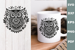 Vintage Owl Design, Cutting board laser SVG, Cricut Product Image 2
