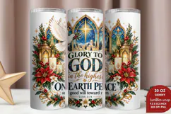 Emmanuel Christmas Tumbler Wrap, Christian Christmas 20oz Tu Product Image 2