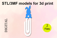 Paper Clips, Easter Bunny STL/3MF files for 3D Printing Product Image 1