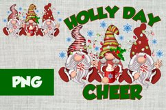 Holiday day cheer png gnome png christmas gnome sublimation Product Image 1