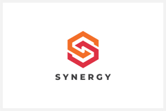 Synergy Letter S Hexagon Logo Design Vector Template Product Image 1