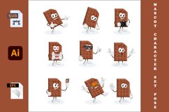 9 Pose chocolate mascot Product Image 1