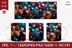 Christmas Balls Mug Sublimation, Cozy Christmas Mug Design Product Image 1