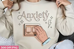 anxiety PNG, Anxiety Sublimation PNG Product Image 2