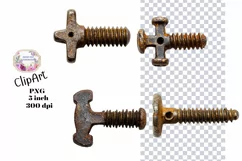 Rusty Things, Grunge, Metal, Ephemera, PNG, Clipart Product Image 1