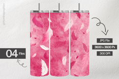 Pink Feather Digital Papers - 04 Variations Product Image 2