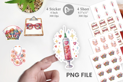 Retro Groovy Nurse Tools Sticker Product Image 1