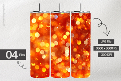 Orange Glitter Digital Papers - 04 Variations Product Image 2