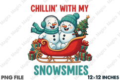 Vintage Christmas PNG, Snowman Product Image 1