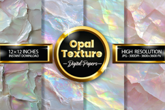 Opal Texture Digital Papers - 04 Variations Product Image 1