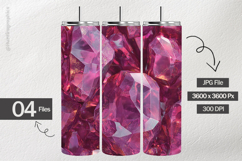 Pink Crystal Digital Papers - 04 Variations Product Image 2