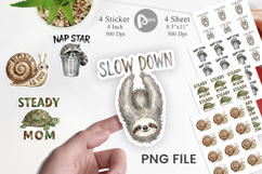 Funny Lazy Mom Life Sticker Product Image 1