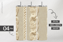 Knit Beige Digital Papers - 04 Variations Product Image 2