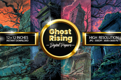 Ghost Rising Digital Papers - 04 Variations Product Image 1