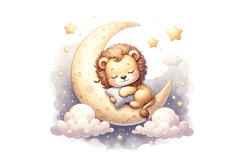 Cute Lion Clipart - PNG File Product Image 2