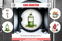 Existential Espresso Car Coaster Product Image 1