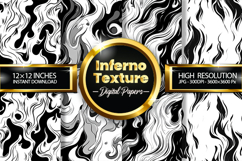Inferno Texture Digital Papers - 04 Variations Product Image 1