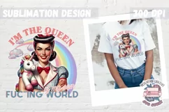 Sassy Girl Sublimation Design Sarcastic Quote PNG Retro Product Image 1