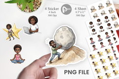 Funny Black Excellence Sticker Product Image 1