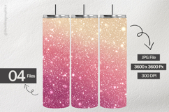 Pink Gradient Glitter Digital Papers - 04 Variations Product Image 2