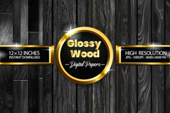 Glossy Wood Digital Papers - 04 Variations Product Image 2