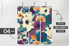 Floral Digital Papers - 04 Variations Product Image 2
