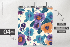 Floral Pattern Digital Papers - 04 Variations Product Image 2