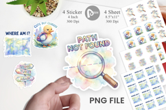 Funny Lost And Confused Quotes Sticker Product Image 1