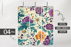 Floral Pattern Digital Papers - 04 Variations Product Image 2