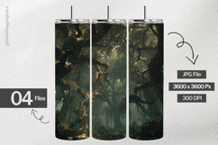 Eerie Forest Digital Papers - 04 Variations Product Image 2