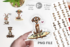 Funny Summer Quote Animals Sticker Product Image 1