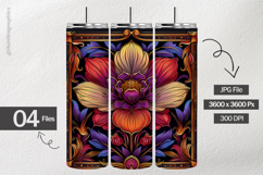 Nouveau Flower Digital Papers - 04 Variations Product Image 2