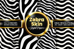 Zebra Skin Digital Papers - 04 Variations Product Image 1