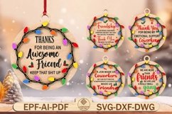 Best Friend Ornament Cut File Svg Product Image 1