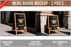 Menu Board Mockup Product Image 1