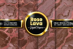 Rose Lava Digital Papers - 04 Variations Product Image 1
