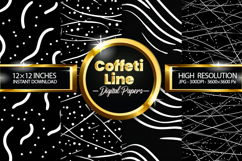Coffeti Line Digital Papers - 04 Variations Product Image 2