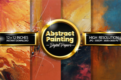 Abstract Painting Digital Papers - 04 Variation Product Image 1