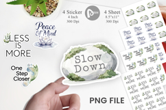 Zen Botanical Quote Sticker Product Image 1