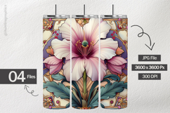 Nouveau Flower Digital Papers - 04 Variations Product Image 2